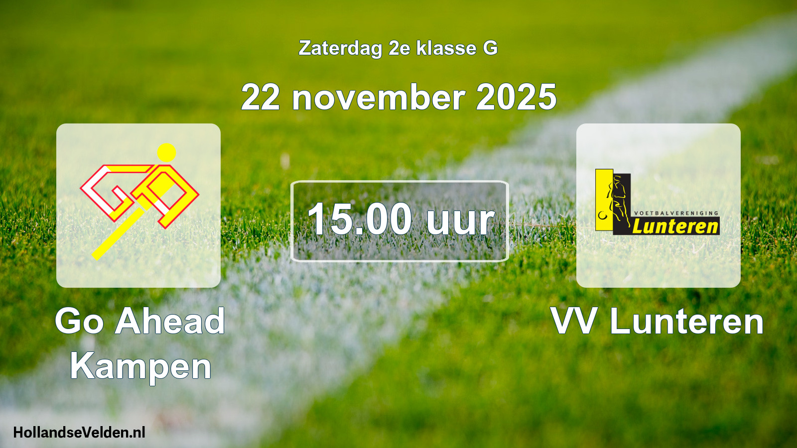 Scheduled Match: Go Ahead Kampen - VV Lunteren (22 November 2025)