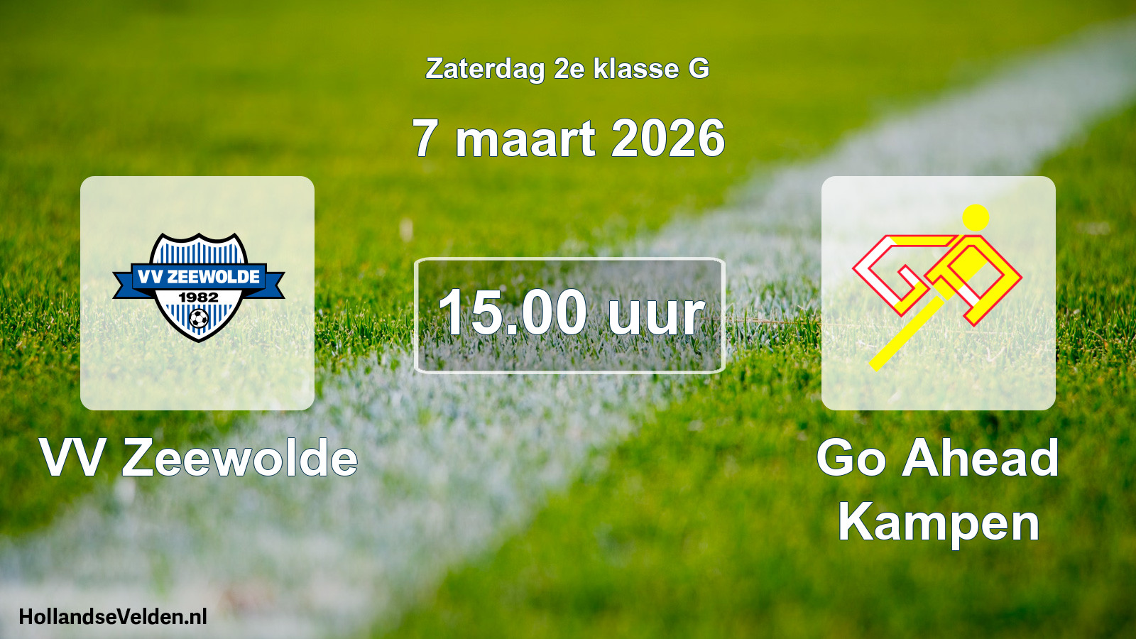 Geplande wedstrijd: VV Zeewolde - Go Ahead Kampen (7 maart 2026)