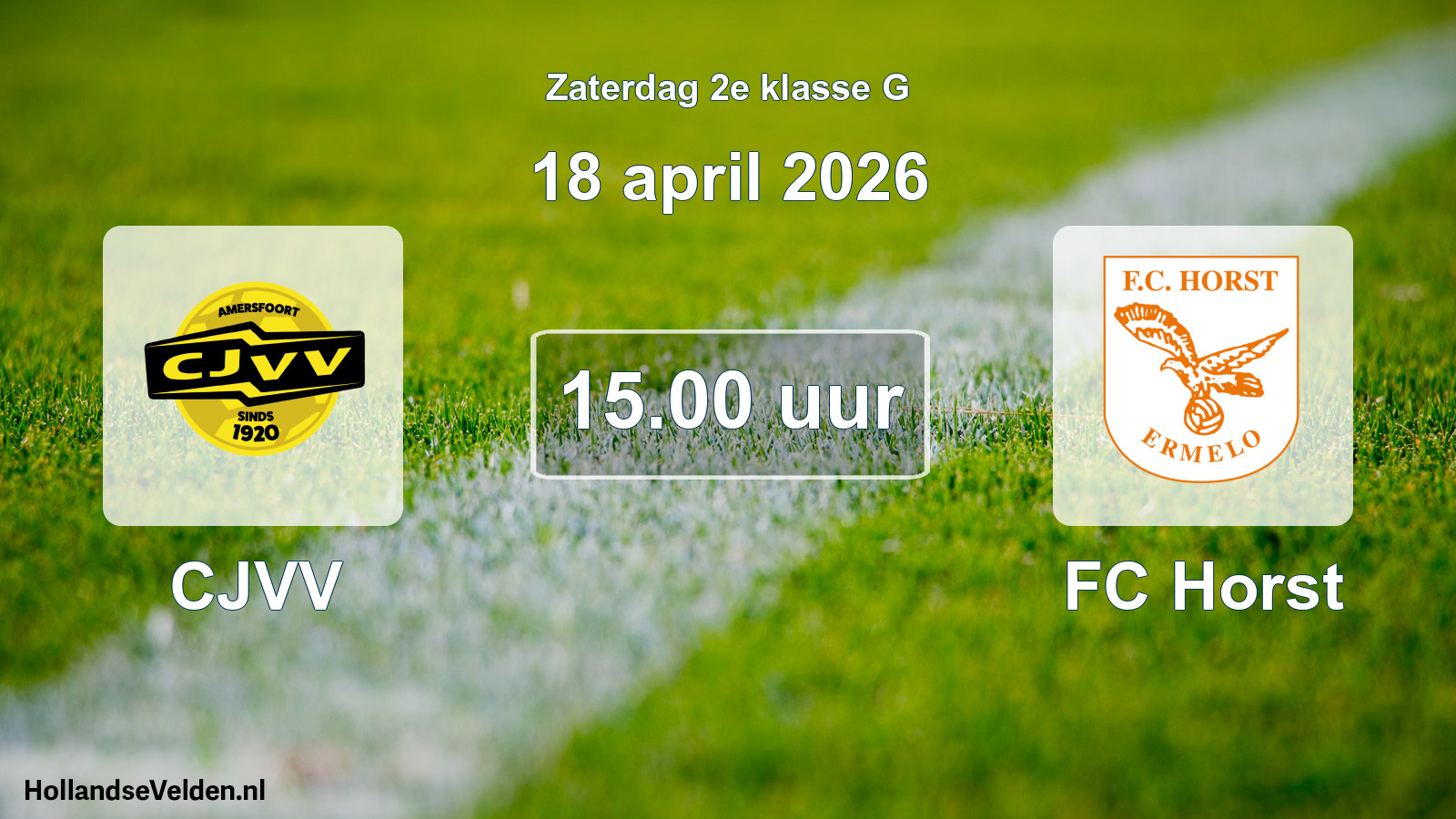 Geplande wedstrijd: CJVV - FC Horst (18 april 2026)
