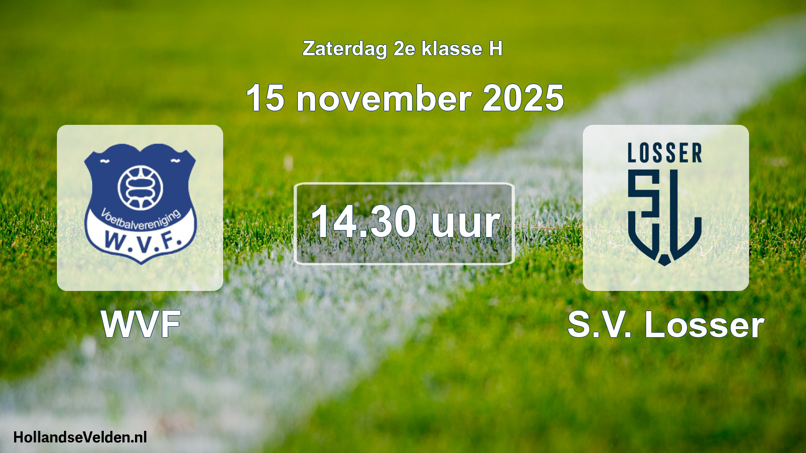 Geplande wedstrijd: WVF - S.V. Losser (15 november 2025)
