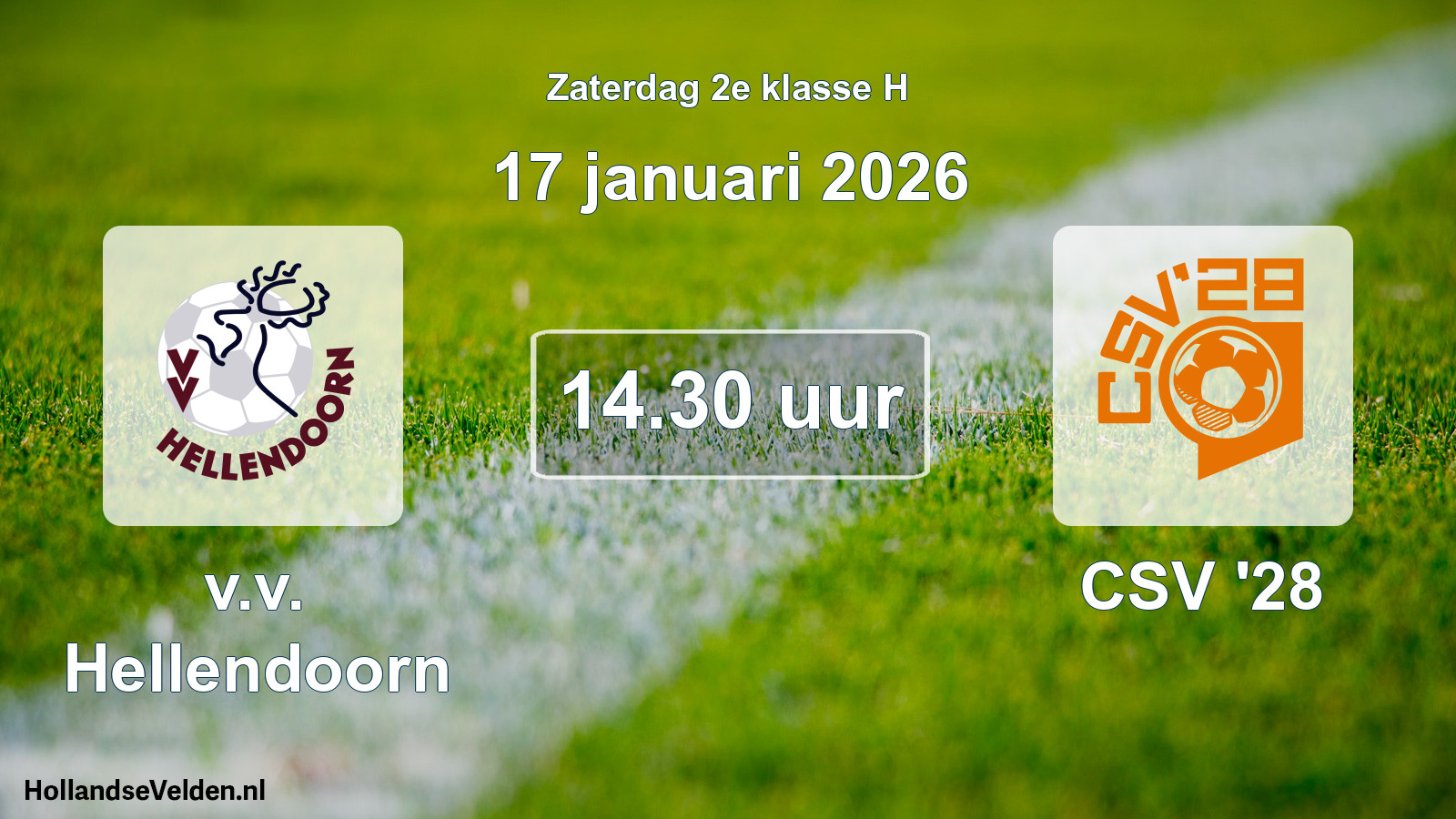 Scheduled Match: v.v. Hellendoorn - CSV '28 (17 January 2026)