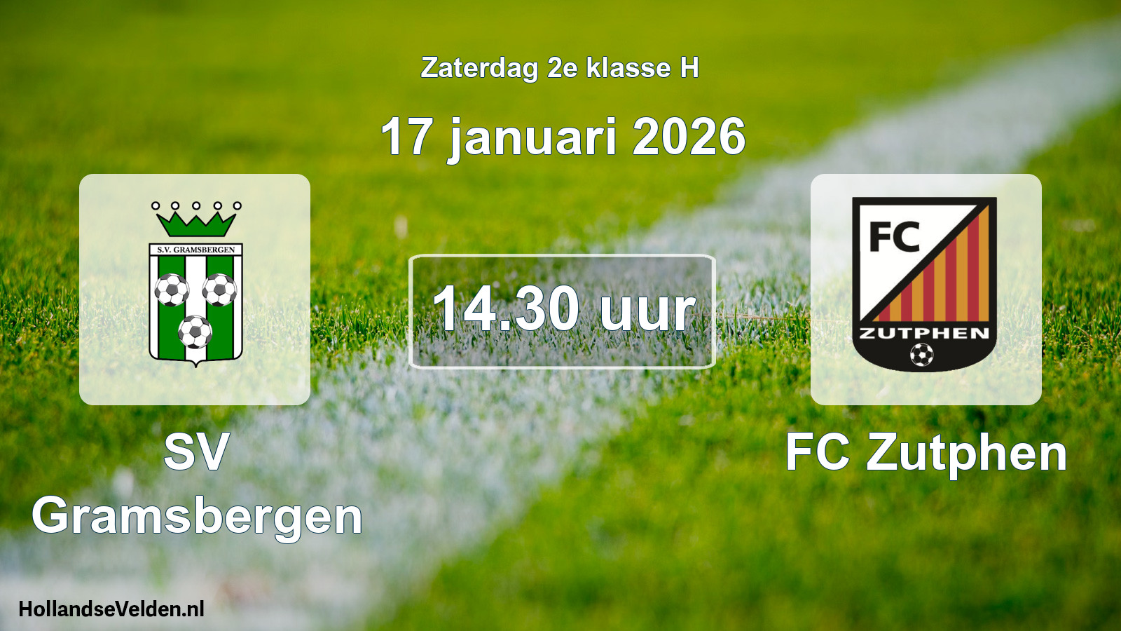 Scheduled Match: SV Gramsbergen - FC Zutphen (17 January 2026)