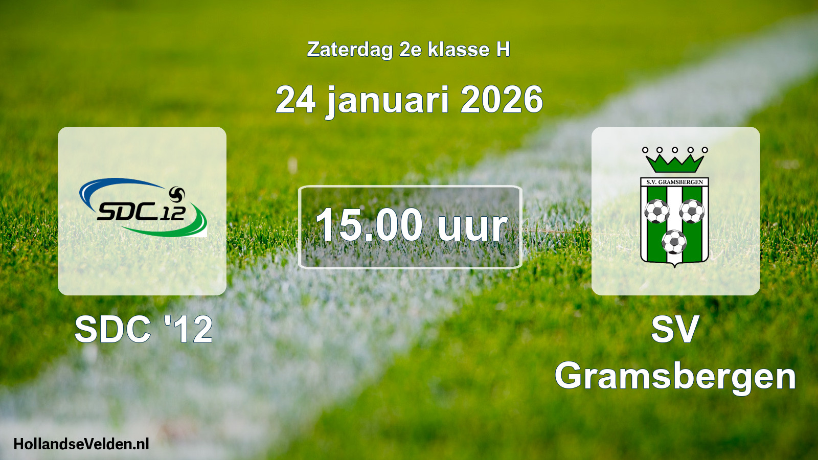 Scheduled Match: SDC '12 - SV Gramsbergen (24 January 2026)