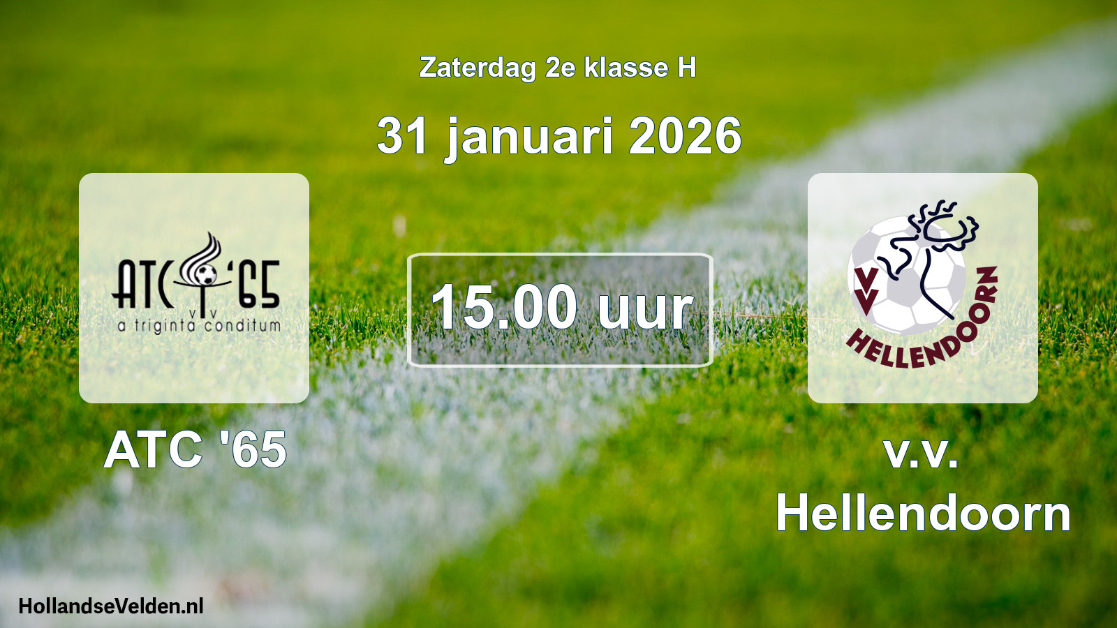 Scheduled Match: ATC '65 - v.v. Hellendoorn (31 January 2026)