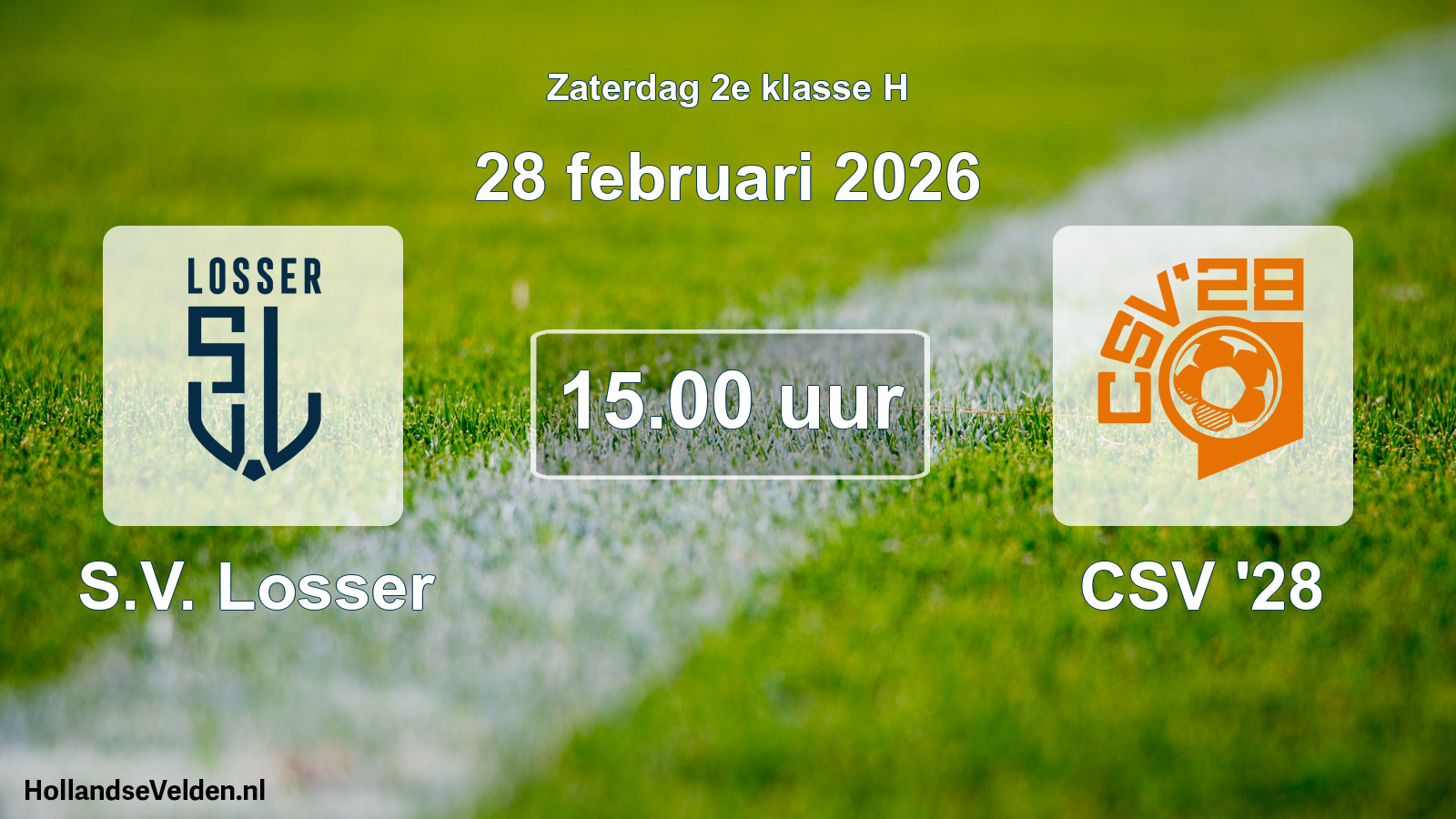 Scheduled Match: S.V. Losser - CSV '28 (28 February 2026)