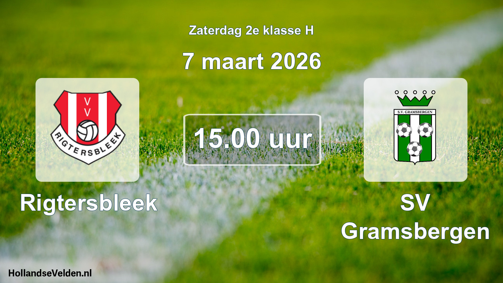Scheduled Match: Rigtersbleek - SV Gramsbergen (7 March 2026)