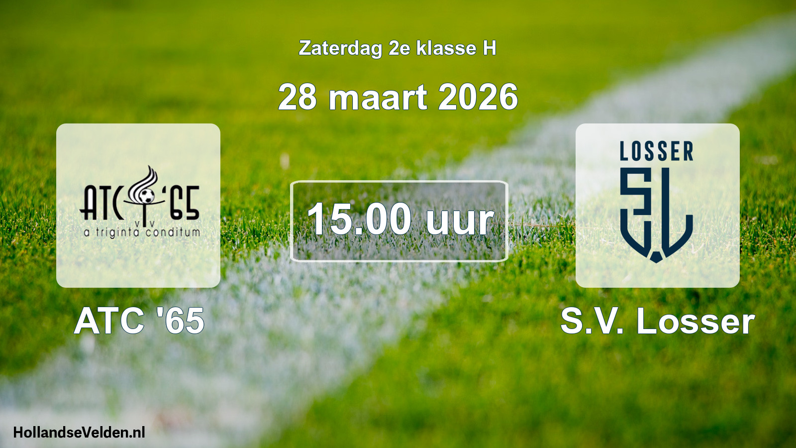 Scheduled Match: ATC '65 - S.V. Losser (28 March 2026)