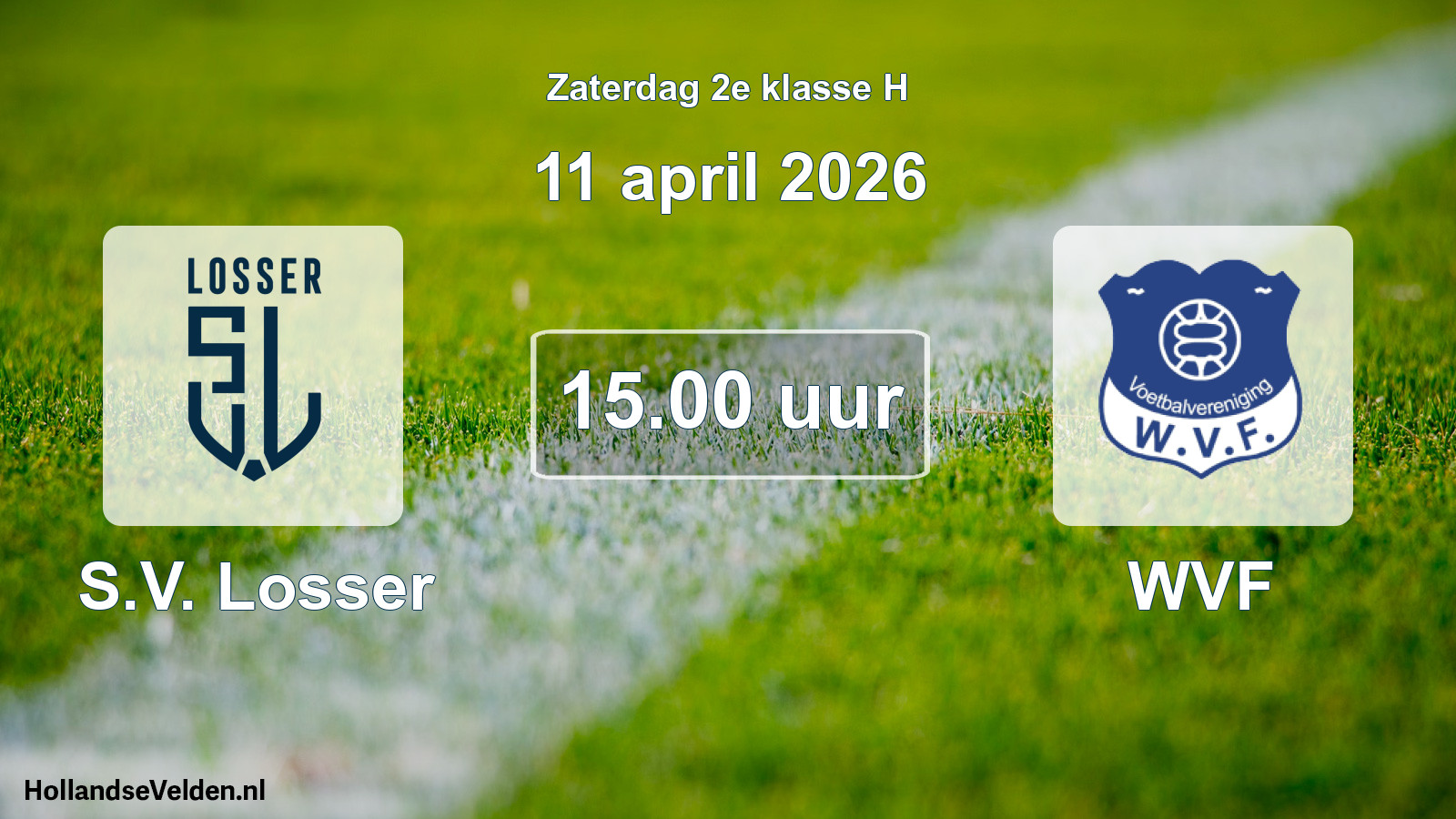 Scheduled Match: S.V. Losser - WVF (11 April 2026)