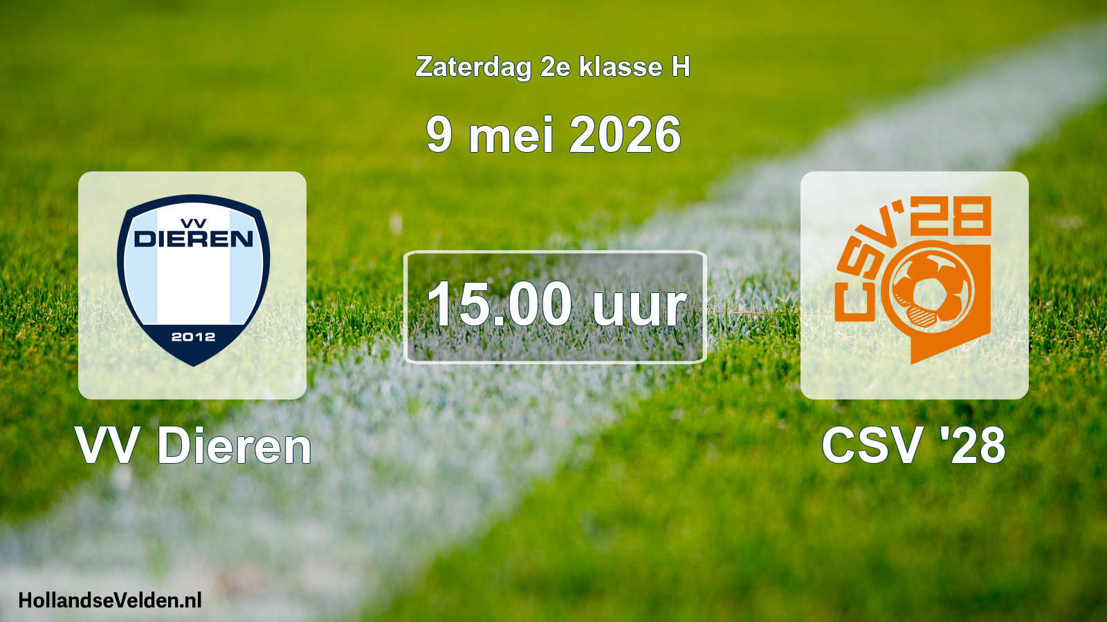Scheduled Match: VV Dieren - CSV '28 (9 May 2026)