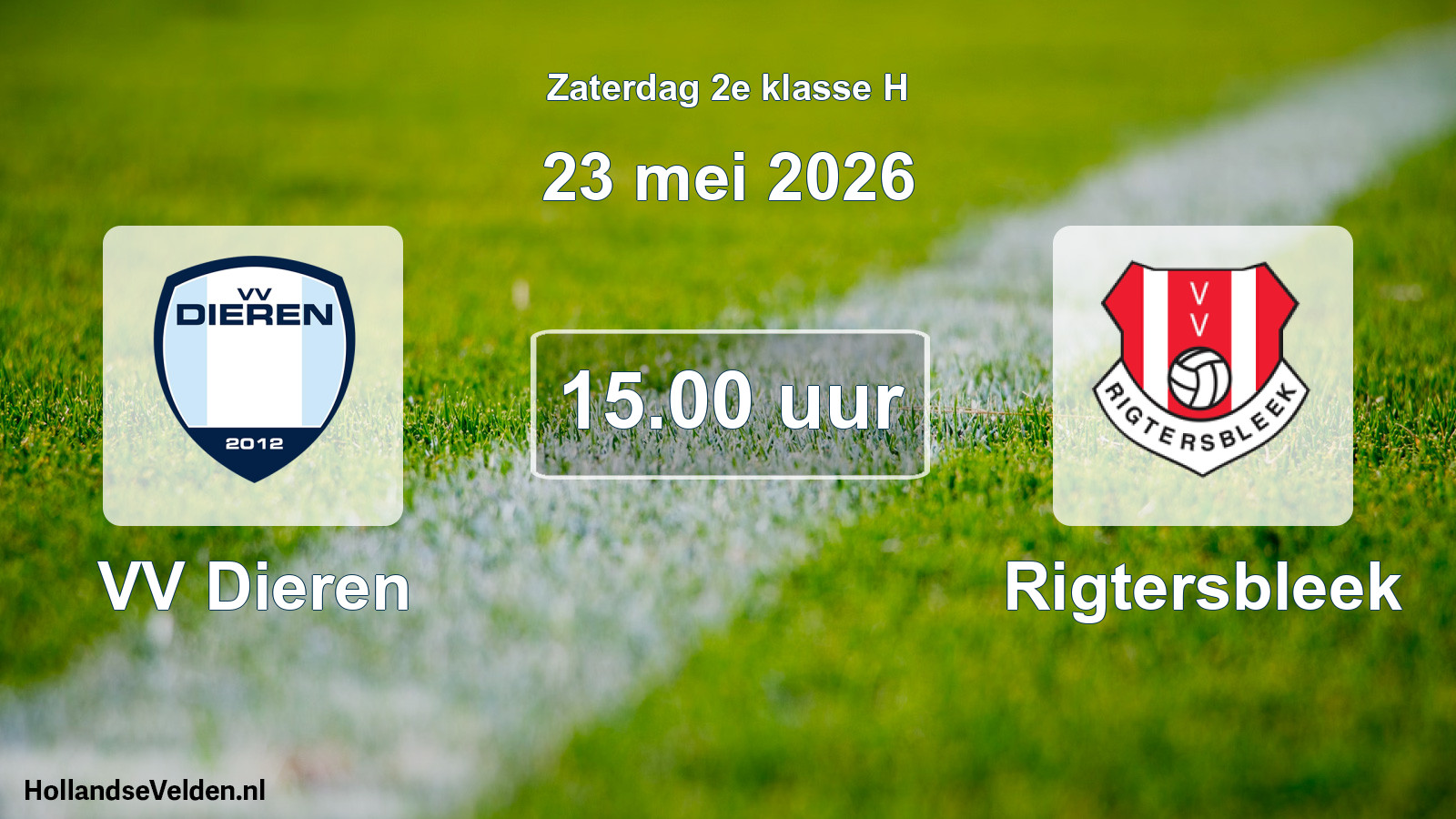 Scheduled Match: VV Dieren - Rigtersbleek (23 May 2026)