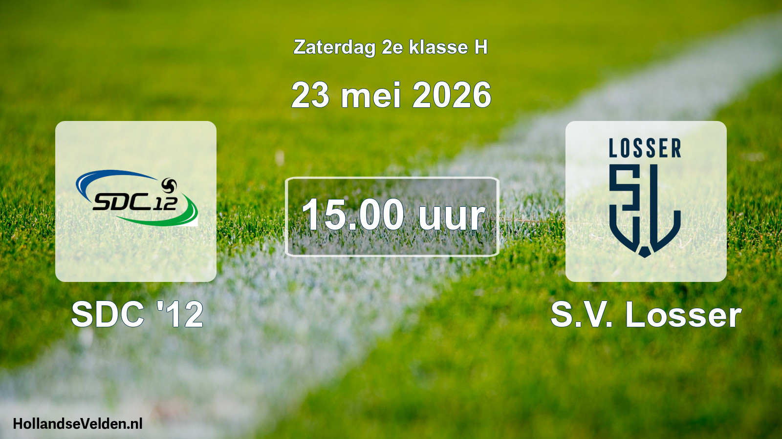 Scheduled Match: SDC '12 - S.V. Losser (23 May 2026)