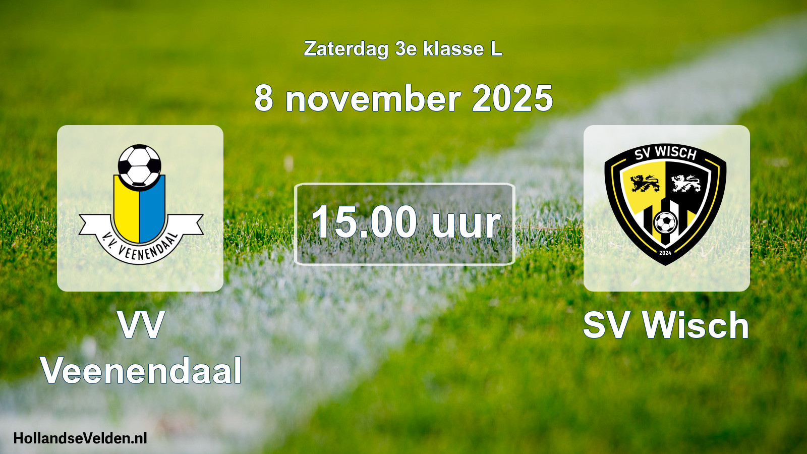 Geplande wedstrijd: VV Veenendaal - SV Wisch (8 november 2025)