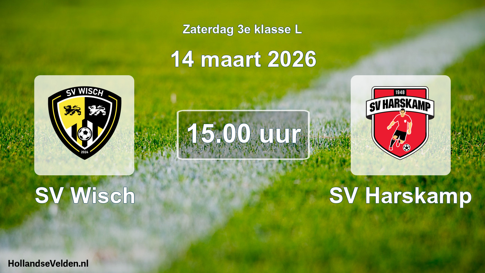 Scheduled Match: SV Wisch - SV Harskamp (14 March 2026)