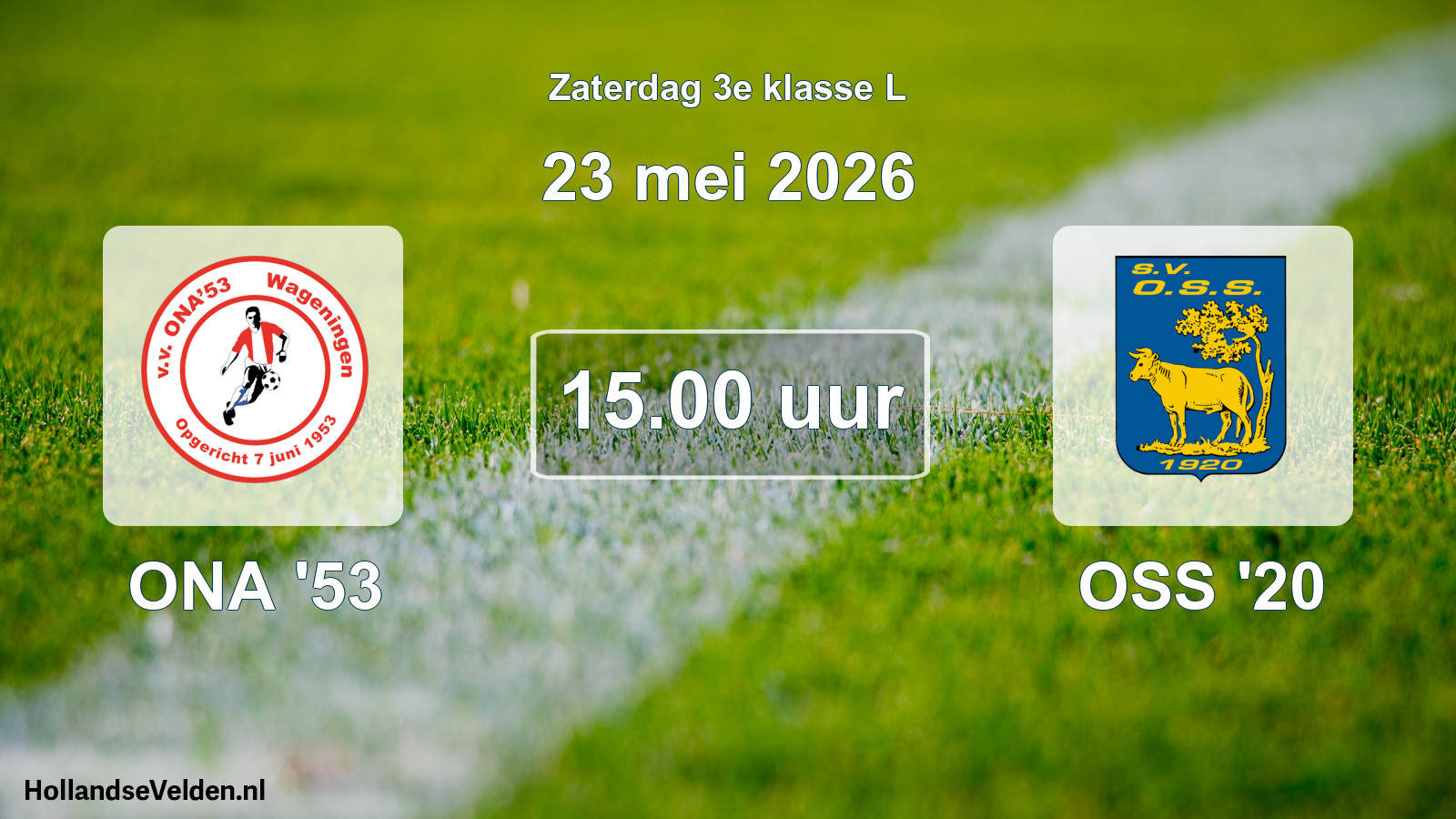 Geplande wedstrijd: ONA '53 - OSS '20 (23 mei 2026)
