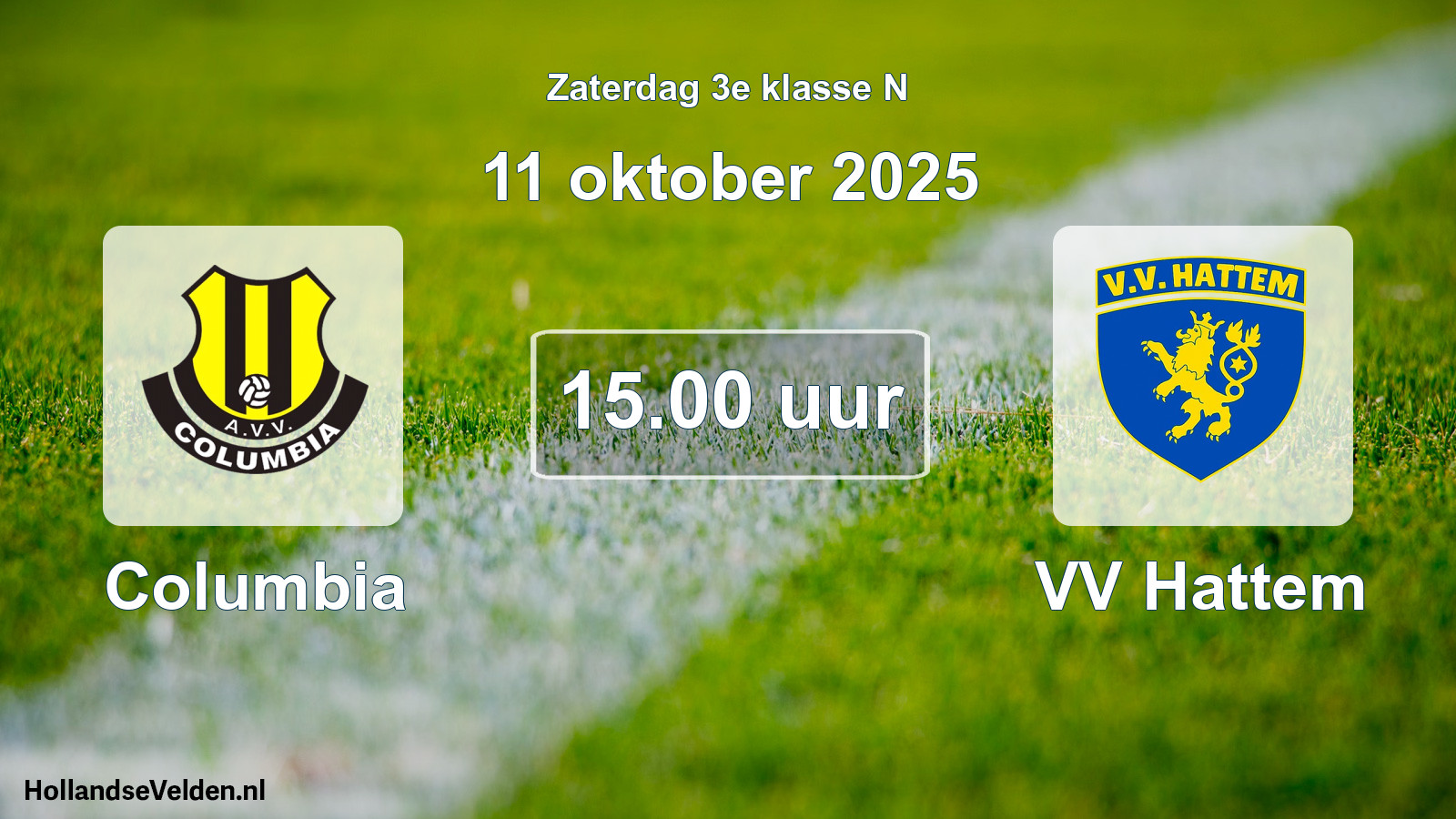 Scheduled Match: Columbia - VV Hattem (11 October 2025)