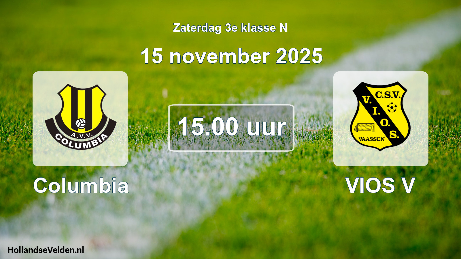 Scheduled Match: Columbia - VIOS V (15 November 2025)