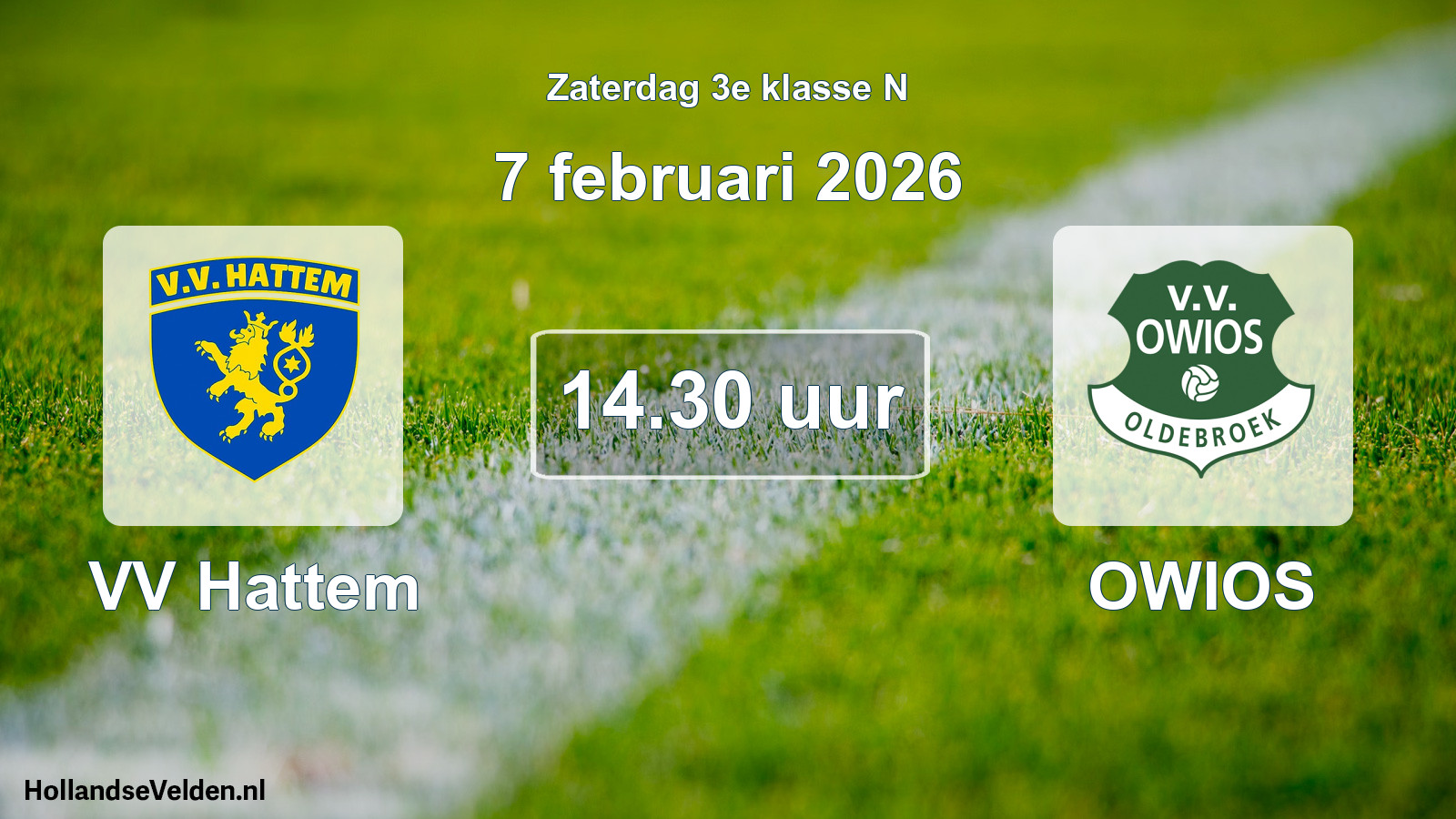 Scheduled Match: VV Hattem - OWIOS (7 February 2026)