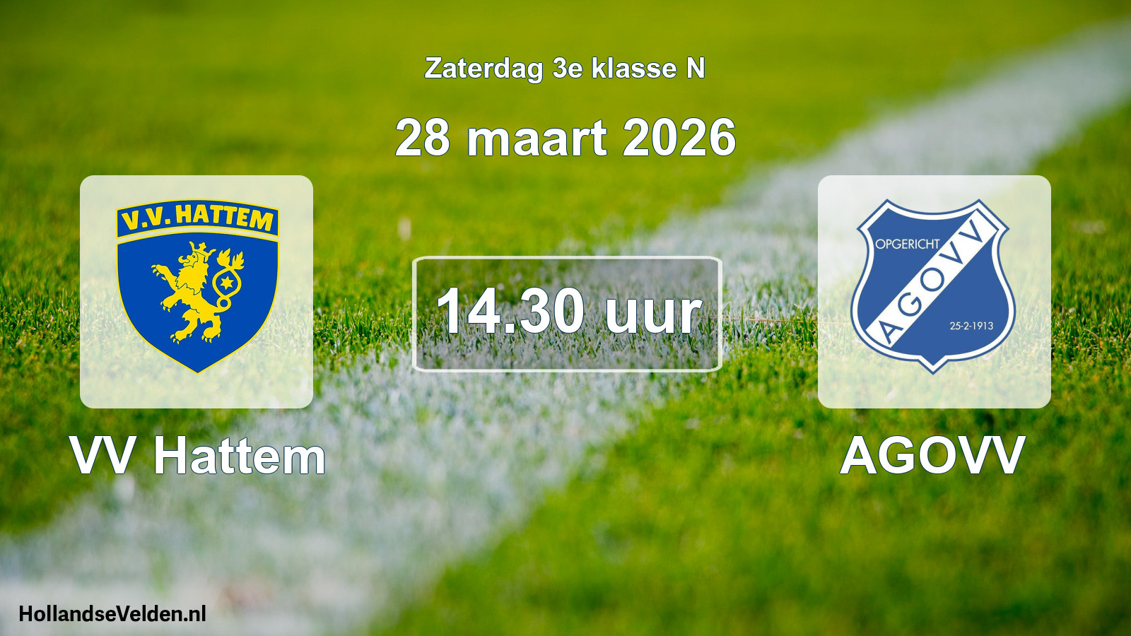 Scheduled Match: VV Hattem - AGOVV (28 March 2026)