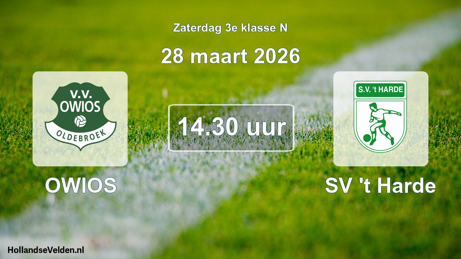 Scheduled Match: OWIOS - SV 't Harde (28 March 2026)