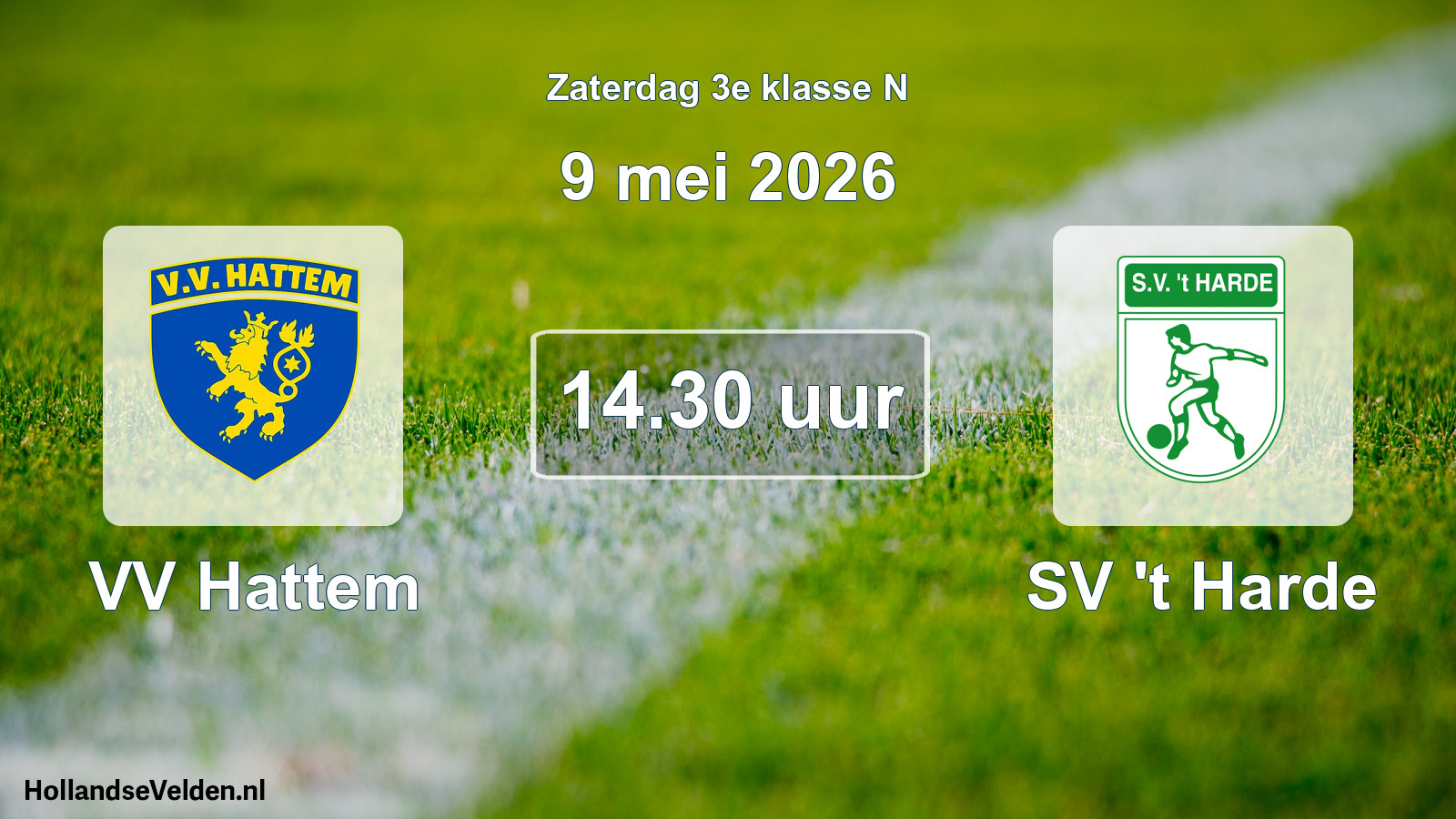 Scheduled Match: VV Hattem - SV 't Harde (9 May 2026)