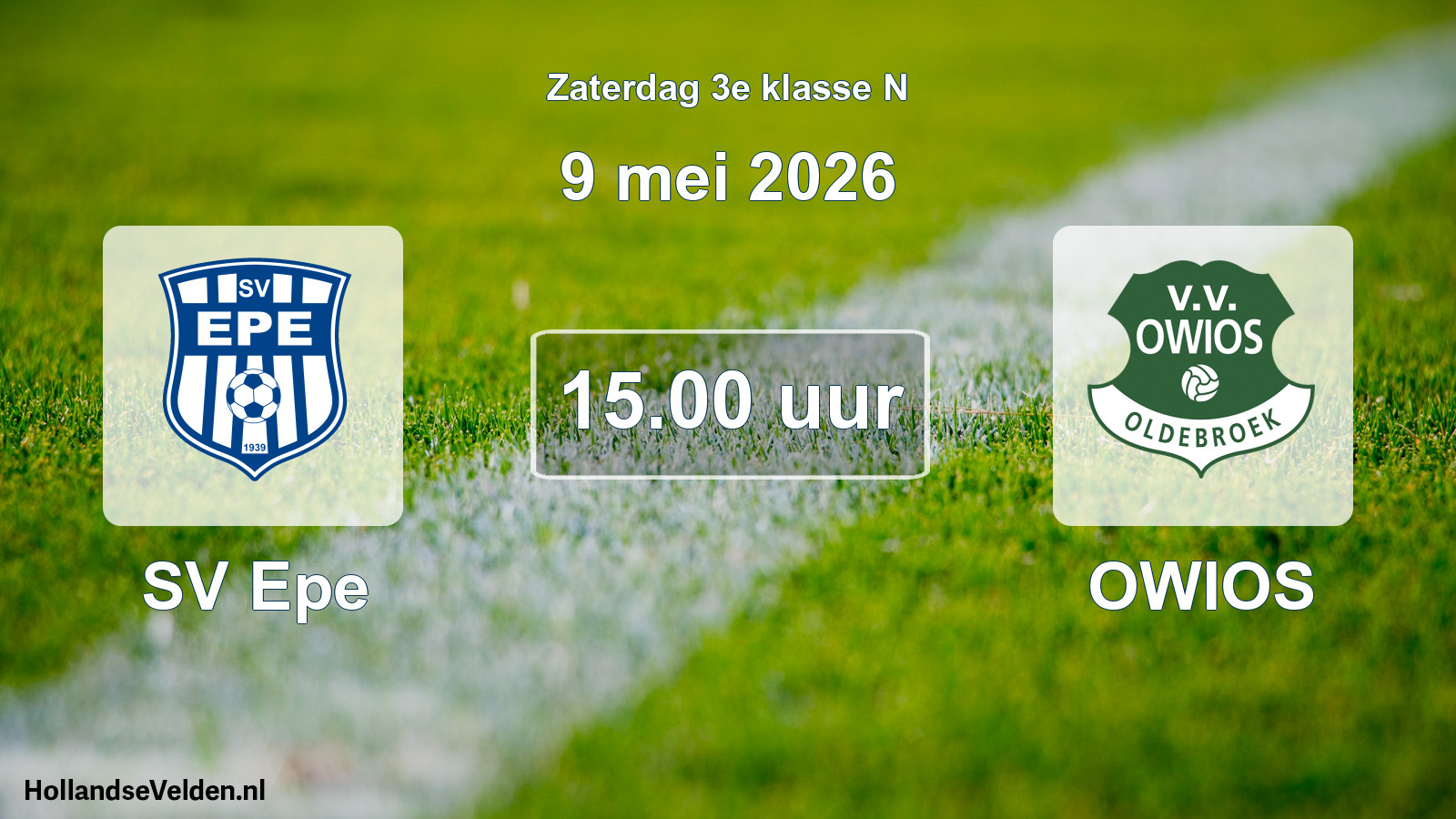 Scheduled Match: SV Epe - OWIOS (9 May 2026)