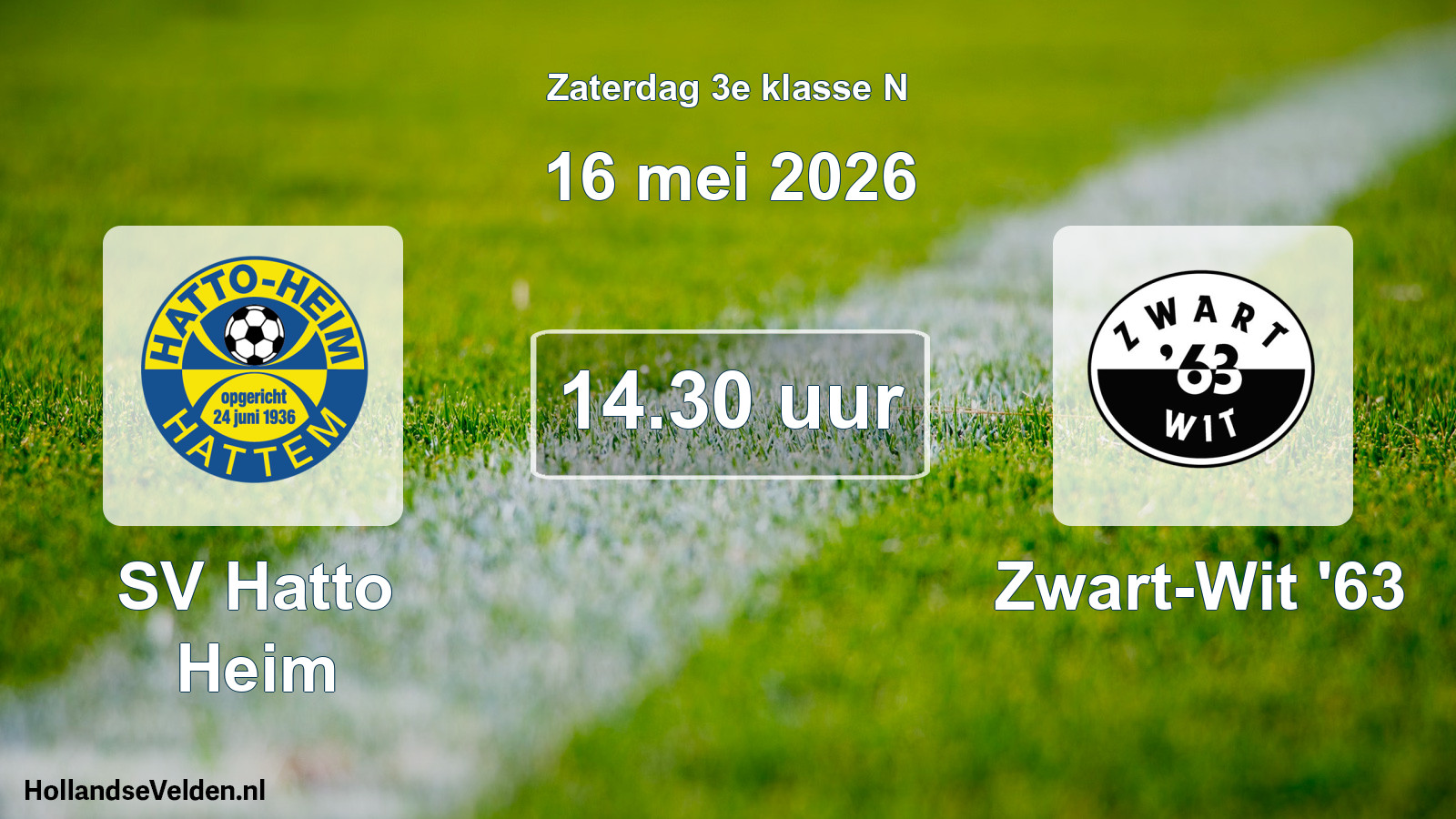 Scheduled Match: SV Hatto Heim - Zwart-Wit '63 (16 May 2026)
