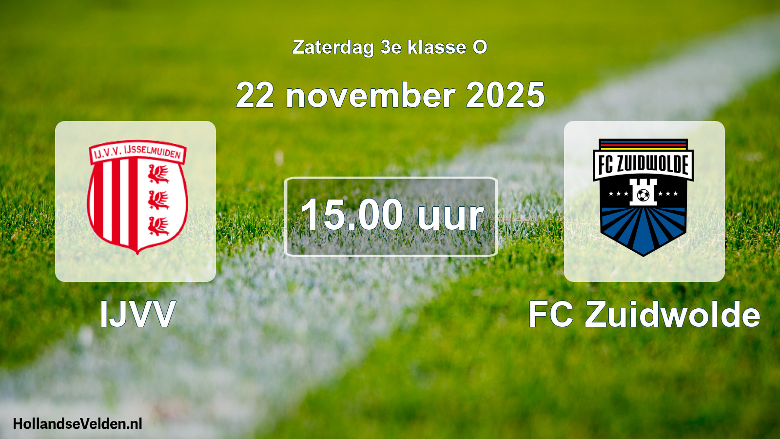 Scheduled Match: IJVV - FC Zuidwolde (22 November 2025)