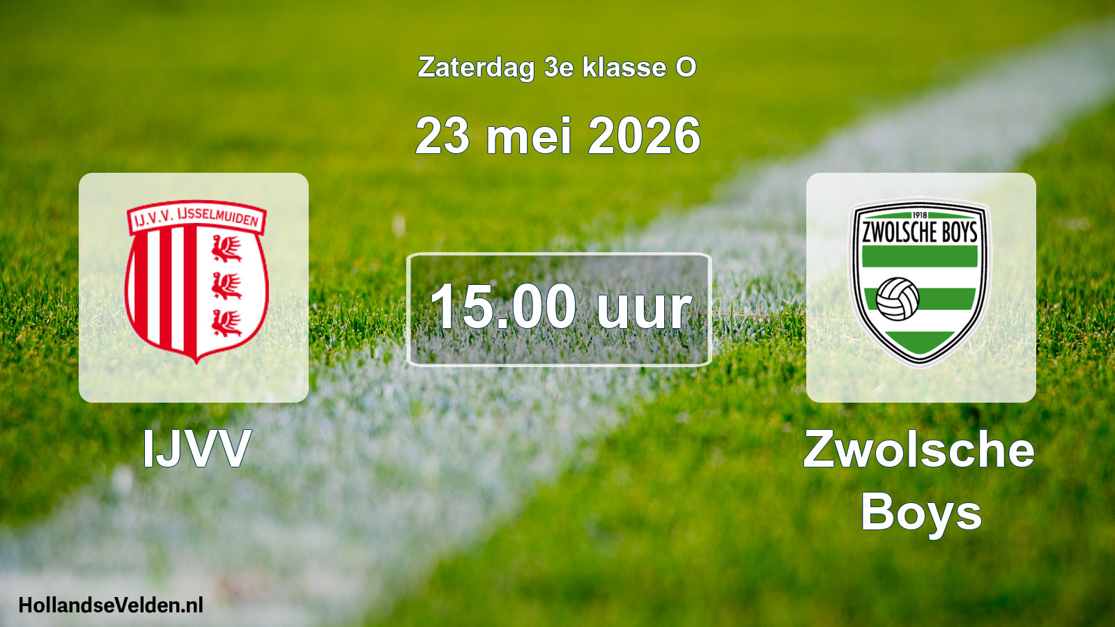 Scheduled Match: IJVV - Zwolsche Boys (23 May 2026)