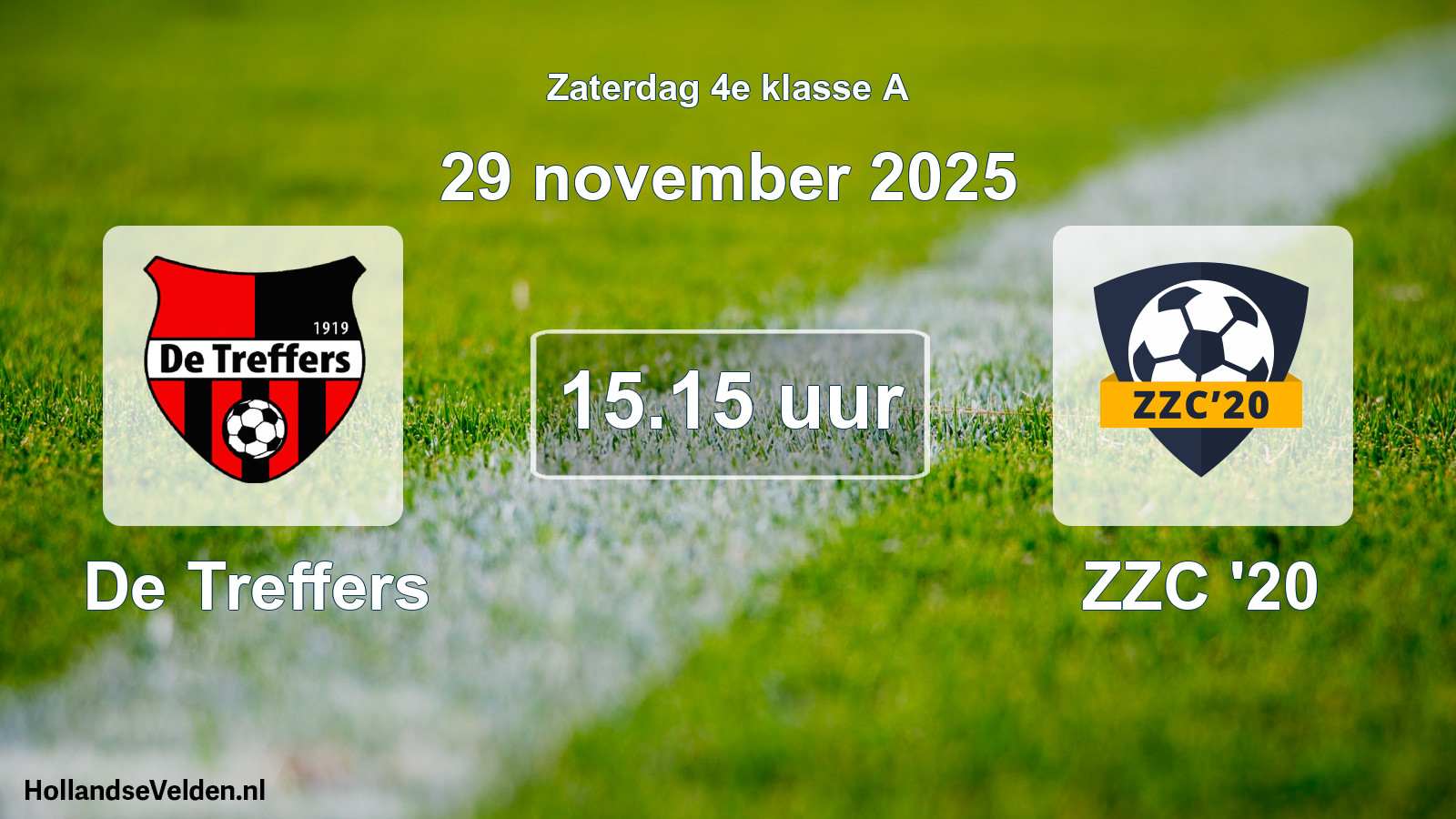 Geplande wedstrijd: De Treffers - ZZC '20 (29 november 2025)