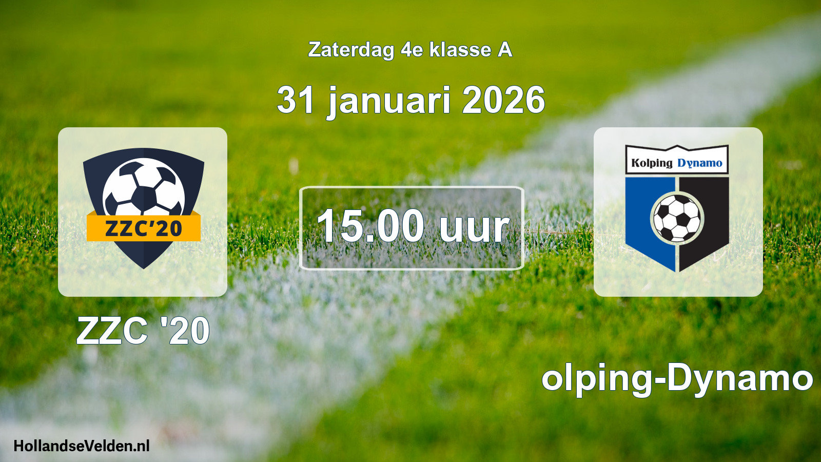Scheduled Match: ZZC '20 - Kolping-Dynamo (31 January 2026)