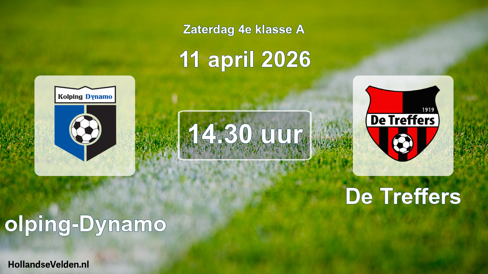 Scheduled Match: Kolping-Dynamo - De Treffers (11 April 2026)