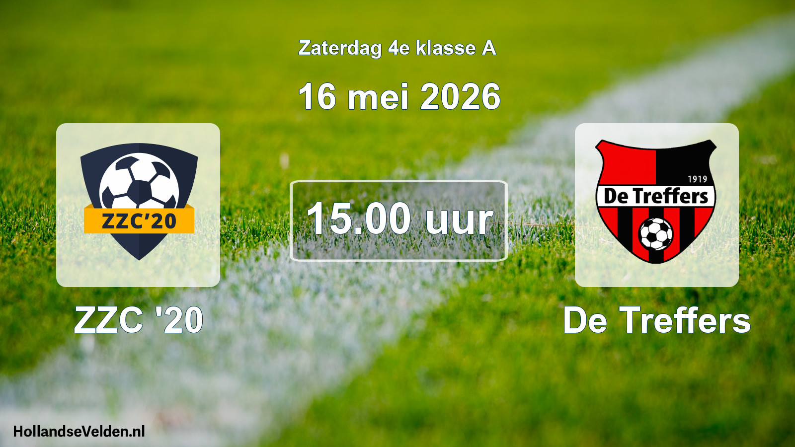 Geplande wedstrijd: ZZC '20 - De Treffers (16 mei 2026)