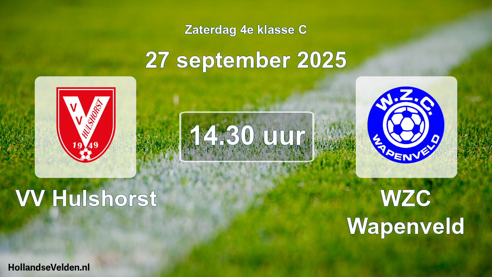 Scheduled Match: VV Hulshorst - WZC Wapenveld (27 September 2025)
