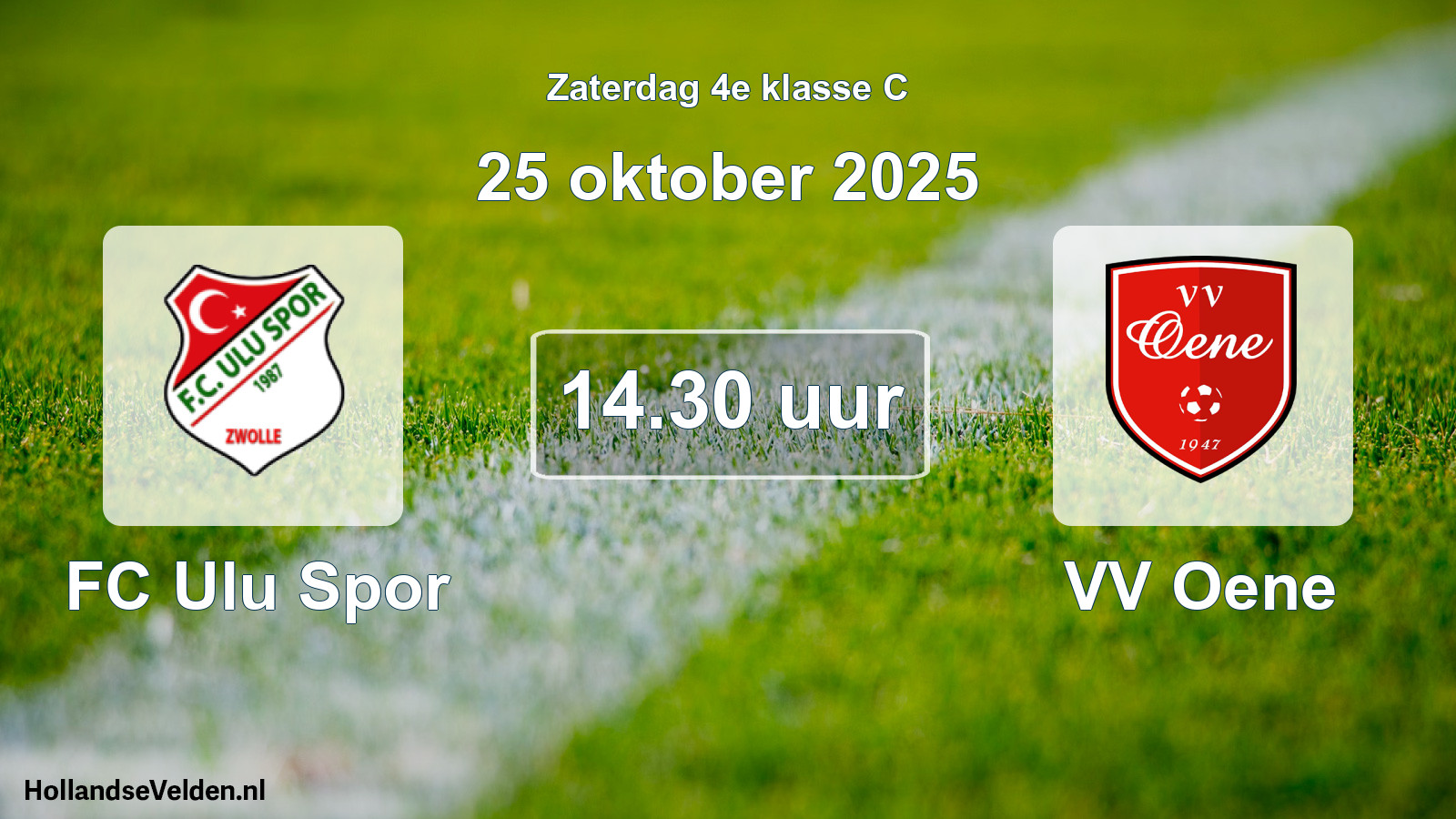 Scheduled Match: FC Ulu Spor - VV Oene (25 October 2025)