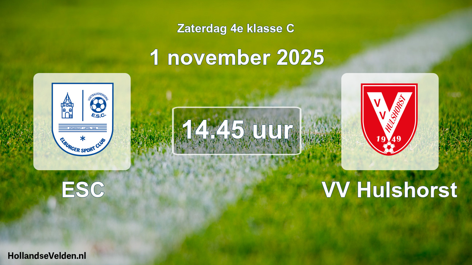 Scheduled Match: ESC - VV Hulshorst (1 November 2025)