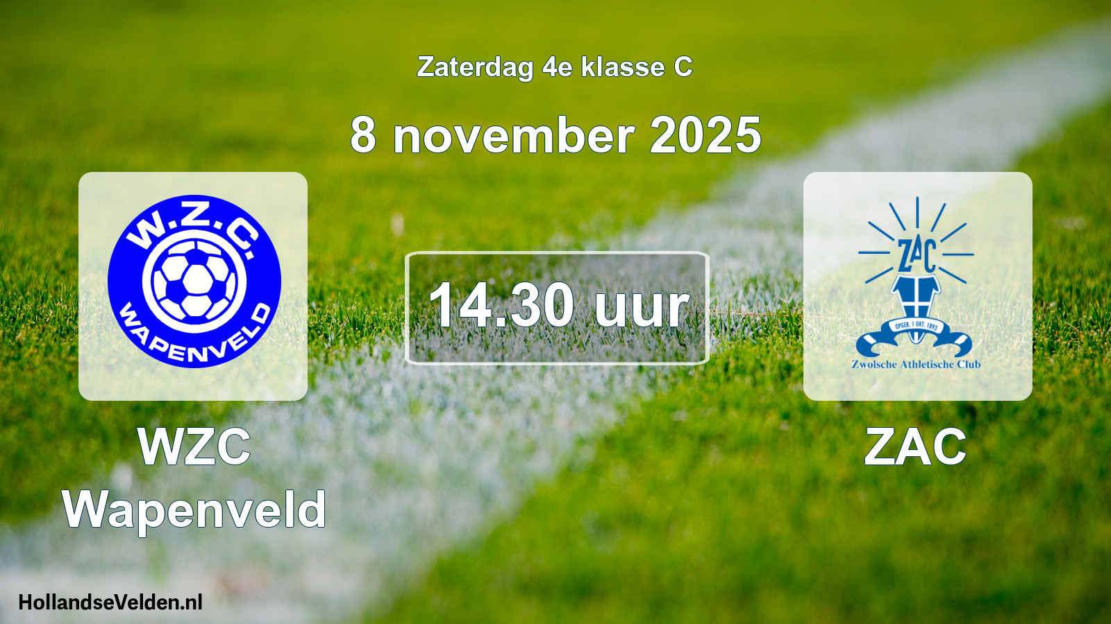 Scheduled Match: WZC Wapenveld - ZAC (8 November 2025)