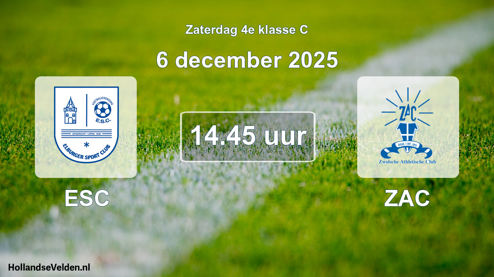 Scheduled Match: ESC - ZAC (6 December 2025)
