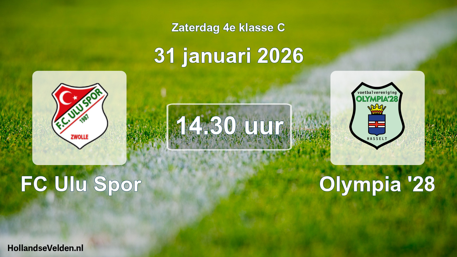 Geplande wedstrijd: FC Ulu Spor - Olympia '28 (31 januari 2026)