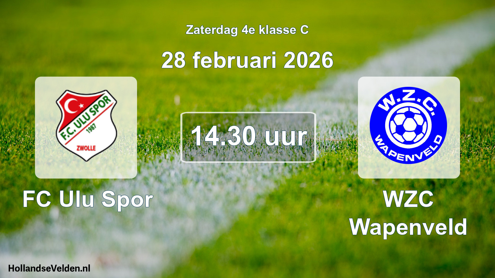 Geplande wedstrijd: FC Ulu Spor - WZC Wapenveld (28 februari 2026)