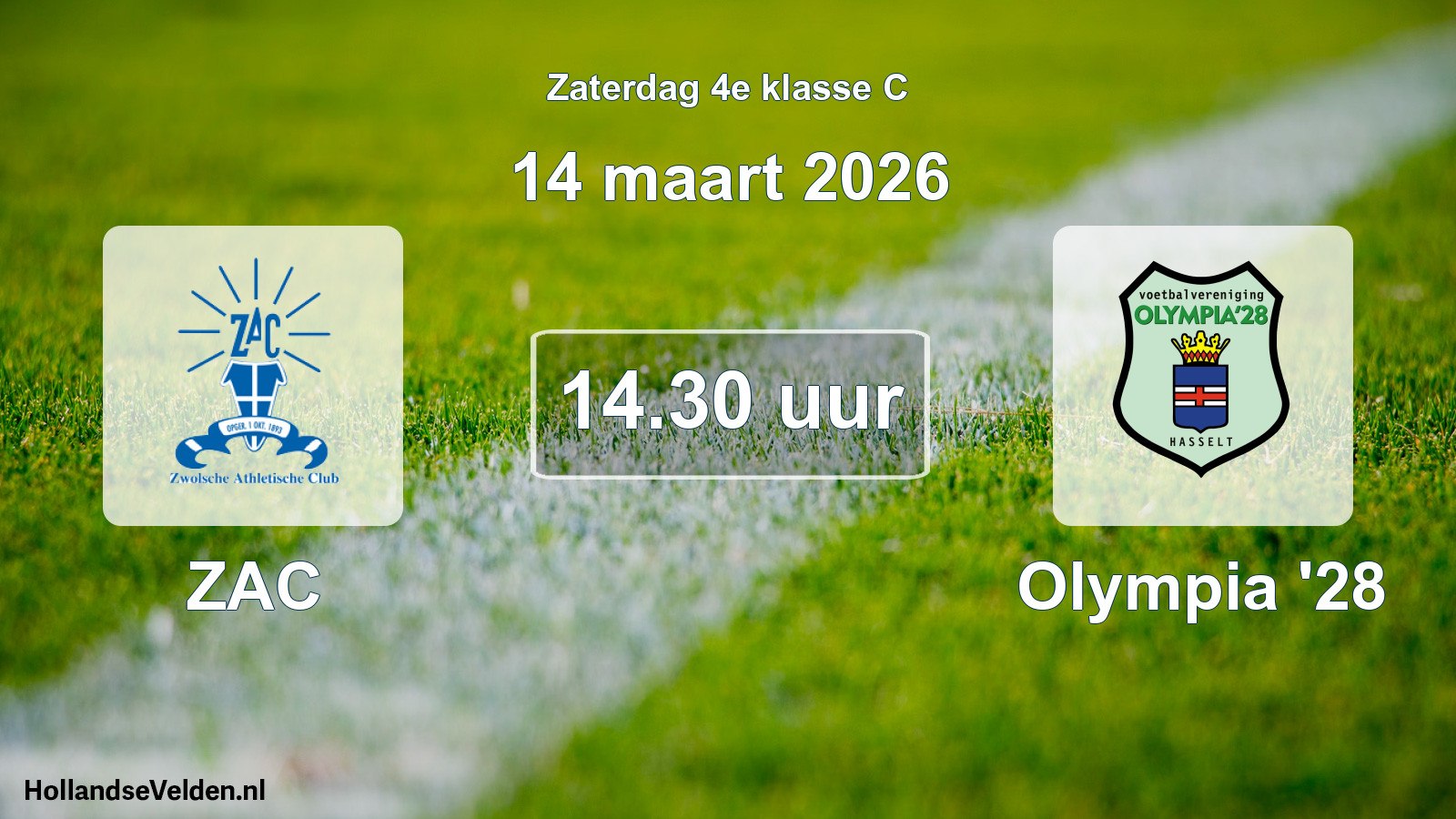 Scheduled Match: ZAC - Olympia '28 (14 March 2026)
