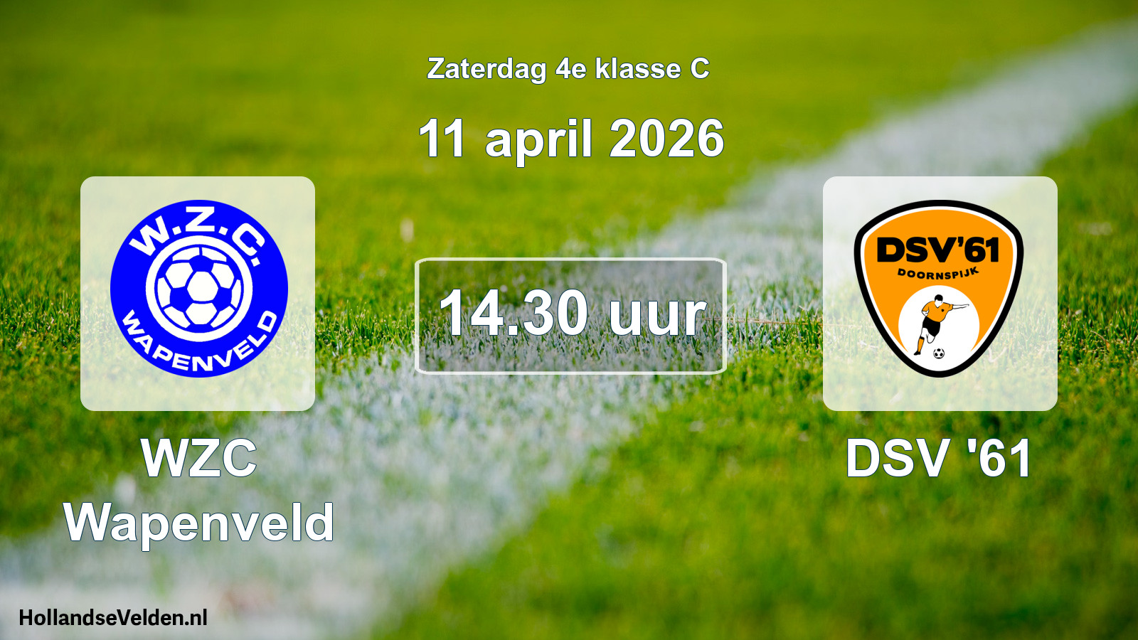 Scheduled Match: WZC Wapenveld - DSV '61 (11 April 2026)