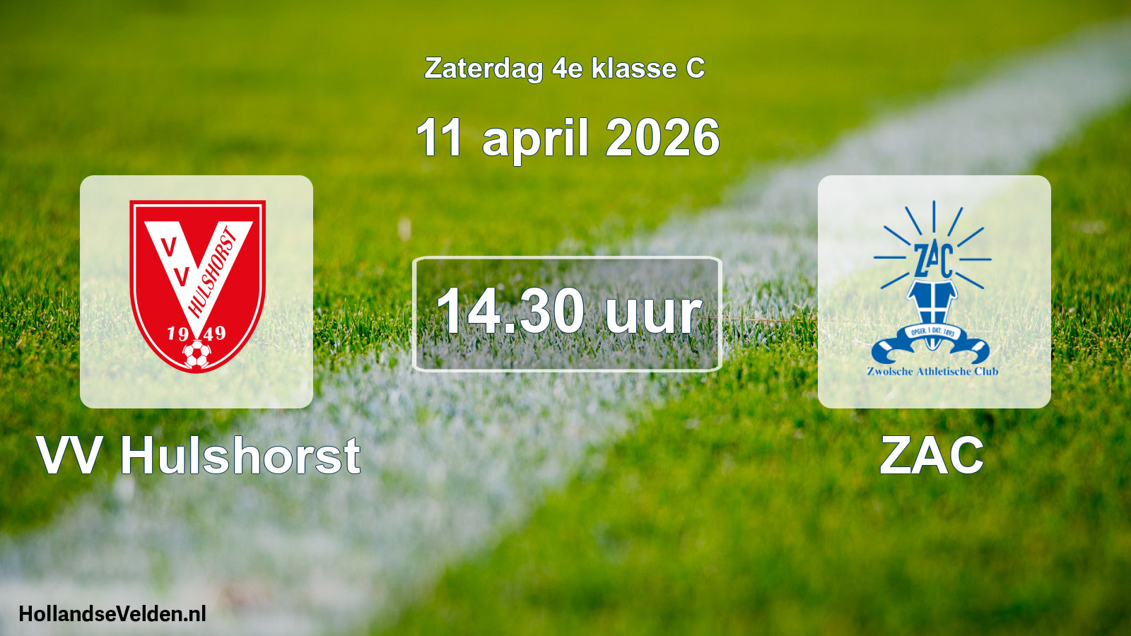 Scheduled Match: VV Hulshorst - ZAC (11 April 2026)
