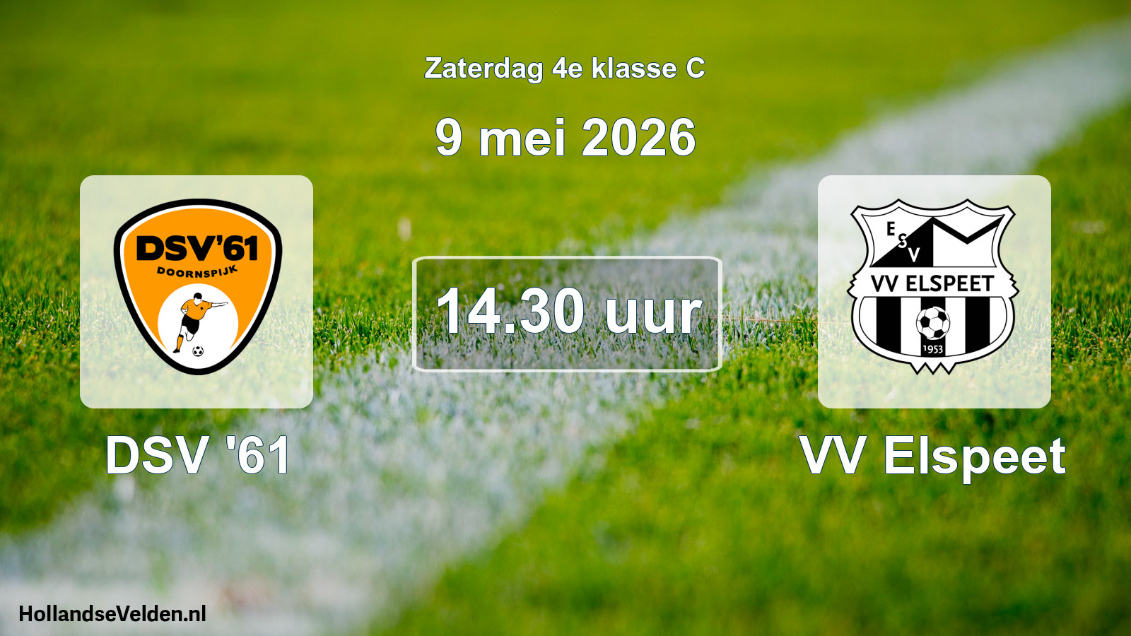 Scheduled Match: DSV '61 - VV Elspeet (9 May 2026)