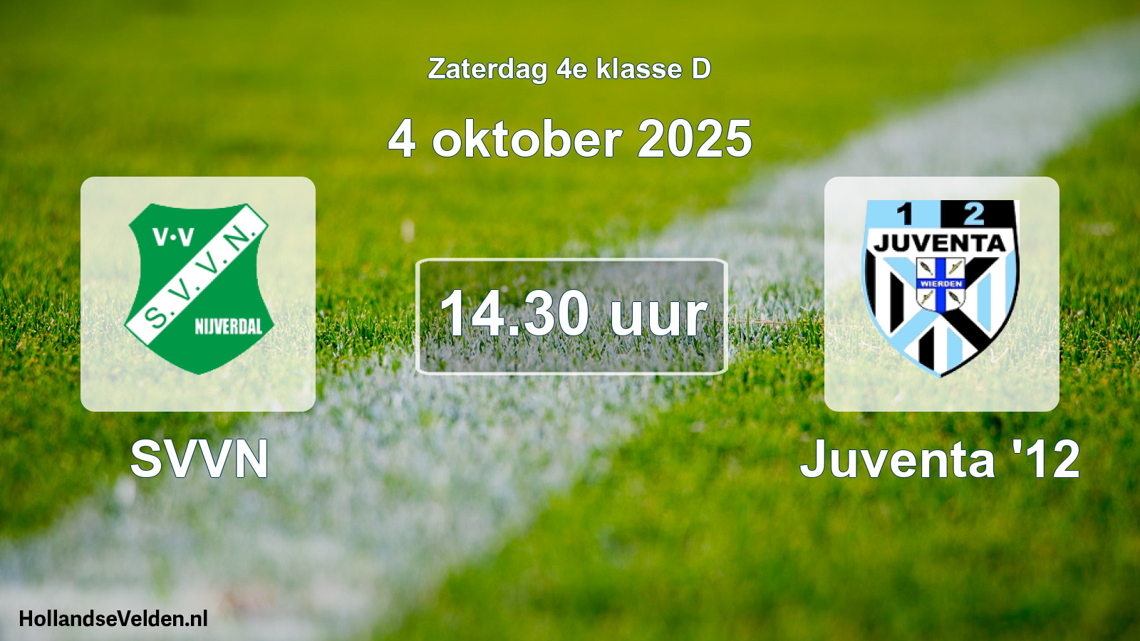 Scheduled Match: SVVN - Juventa '12 (4 October 2025)