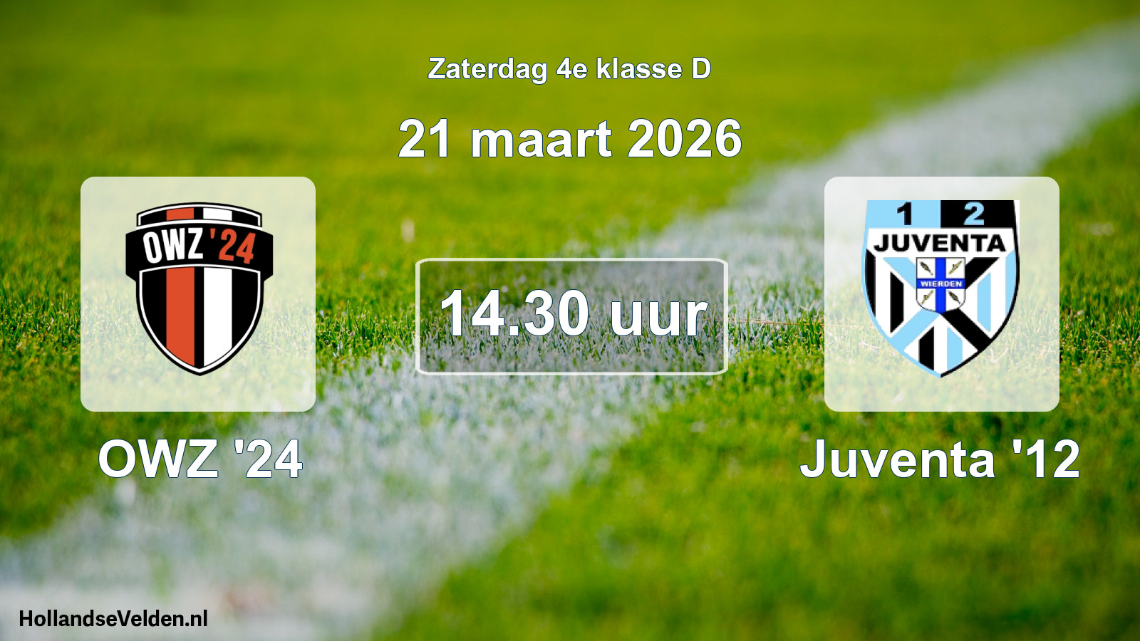 Scheduled Match: OWZ '24 - Juventa '12 (21 March 2026)