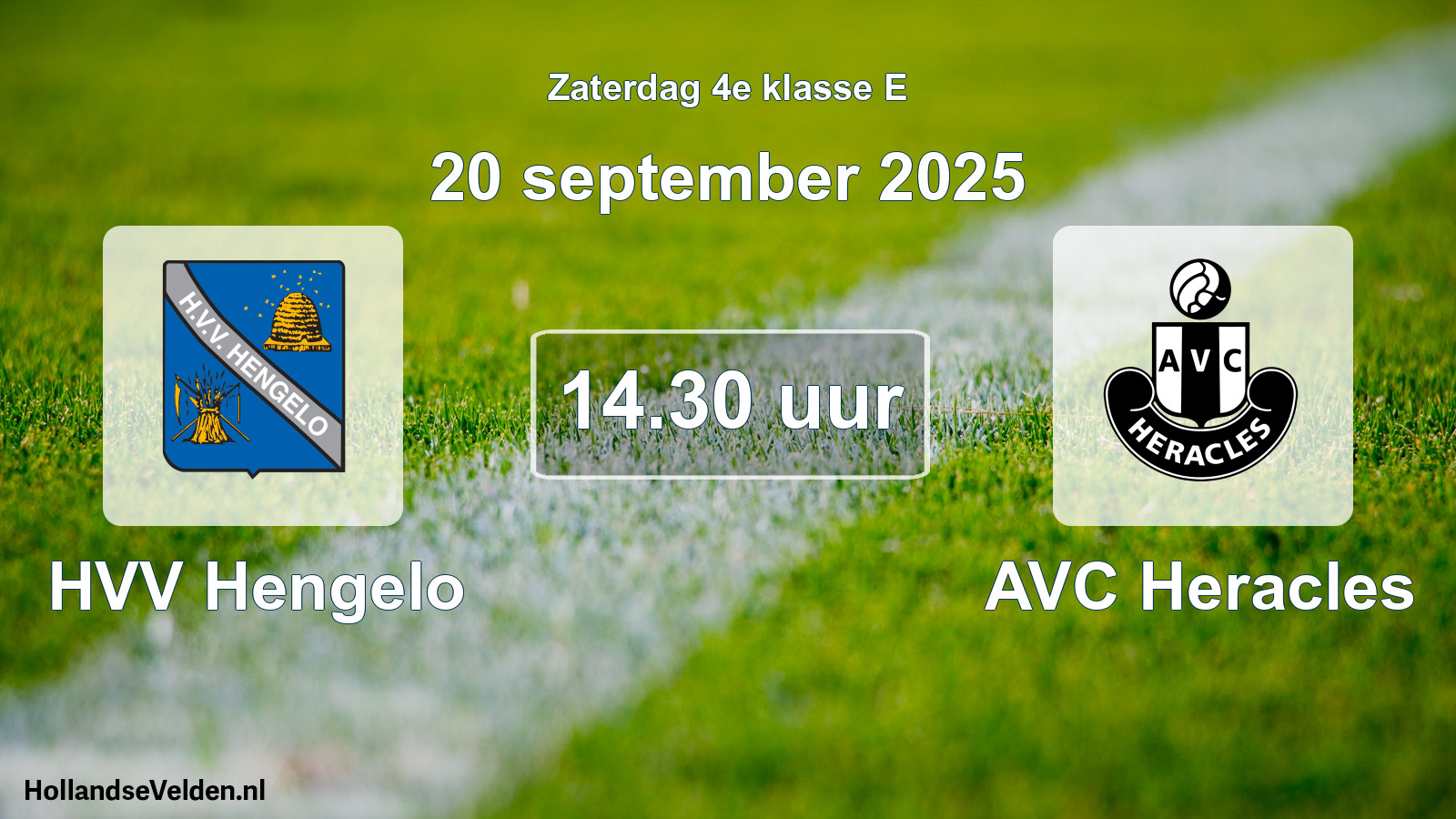 Scheduled Match: HVV Hengelo - AVC Heracles (20 September 2025)