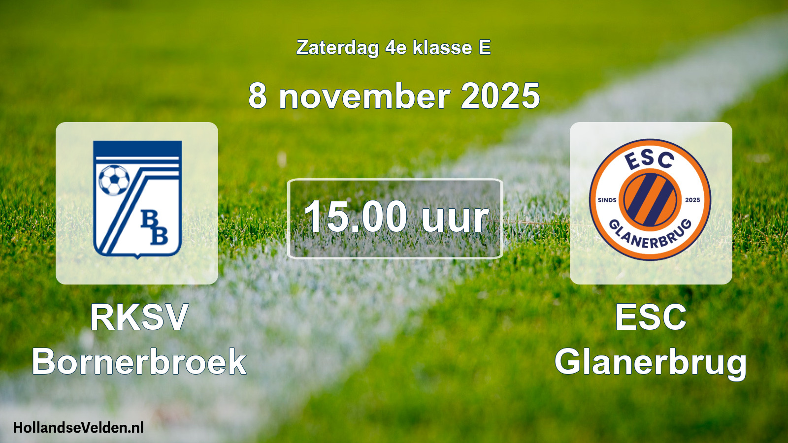 Scheduled Match: RKSV Bornerbroek - ESC Glanerbrug (8 November 2025)