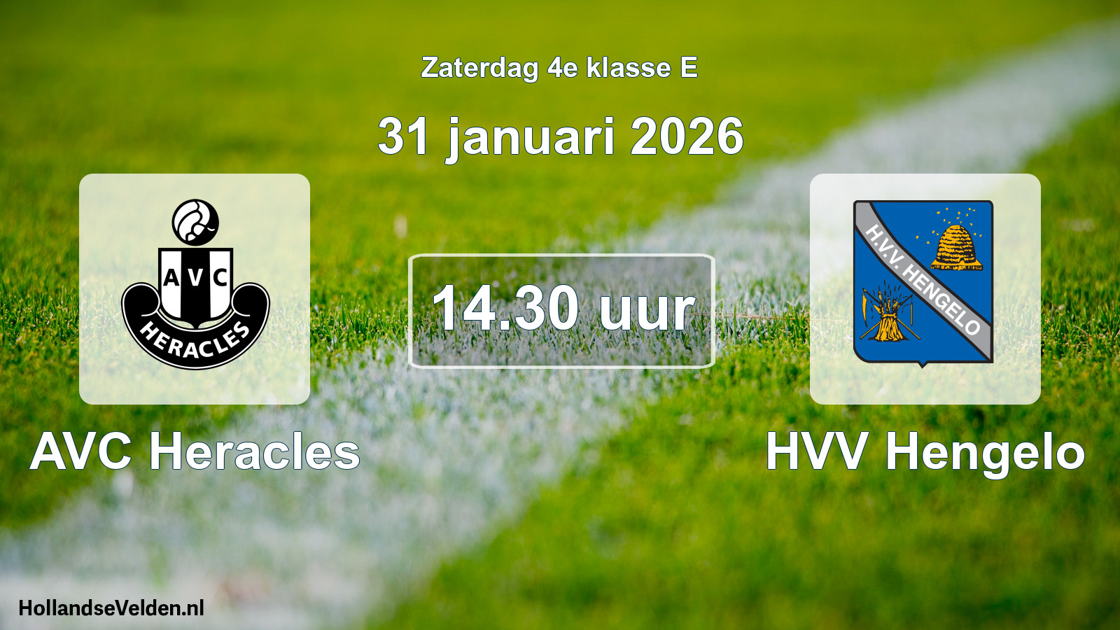 Scheduled Match: AVC Heracles - HVV Hengelo (31 January 2026)