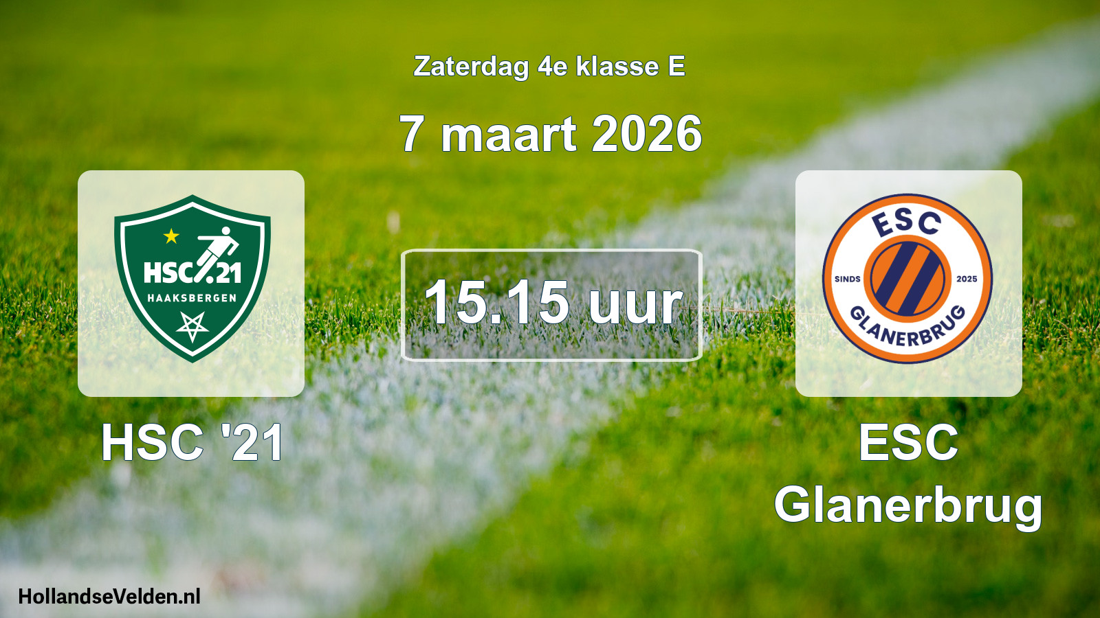 Scheduled Match: HSC '21 - ESC Glanerbrug (7 March 2026)