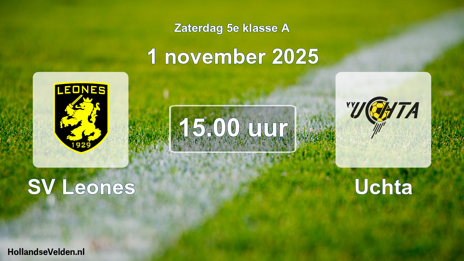 Geplande wedstrijd: SV Leones - Uchta (1 november 2025)